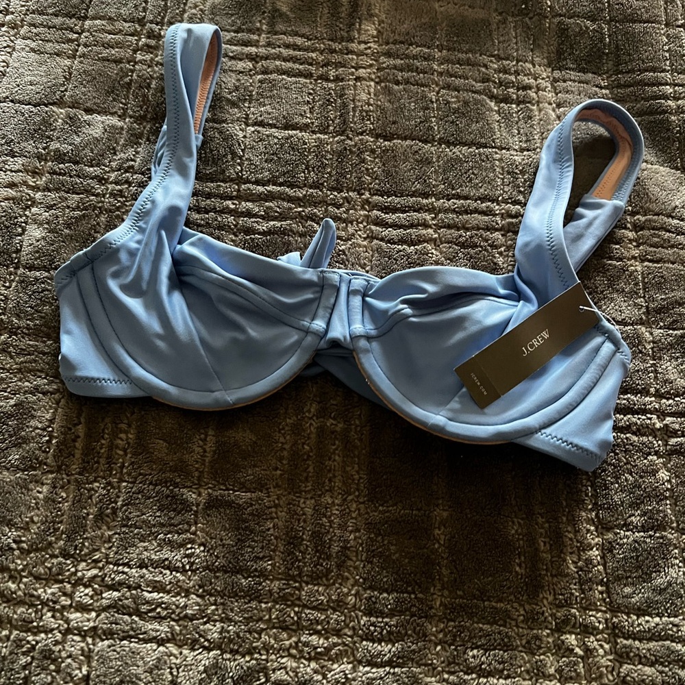 J. Crew Women's Blue Bikini Top